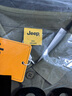 吉普（JEEP）短袖T恤男士夏季polo衫潮流休閑寬松涼感衣服男裝 軍綠 3XL 曬單實(shí)拍圖