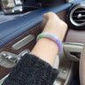 藍翠緣 翡翠手鐲a貨女士天然緬甸A貨紫羅蘭糯冰種春彩真玉手鐲子 圈口57-58【天然a貨證書(shū)+禮盒】 曬單實(shí)拍圖