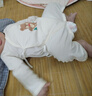 貝瑞加（Babyprints）嬰兒蝴蝶衣2件裝男女寶寶長袖連體衣純棉A類爬服柔軟哈衣 小熊66 曬單實拍圖