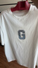 GANT/甘特25年新款夏季男士純色打底衫休閑簡(jiǎn)約百搭圓領(lǐng)短袖T恤 105-白色 XL 曬單實(shí)拍圖