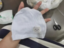 曇蓓漫嬰兒帽子薄款新生兒帽子夏季薄款透氣胎帽初生寶寶無骨純棉護(hù)鹵門 新生兒胎帽【黃小熊+藍(lán)小熊】 2個(gè)裝 （適用0-3個(gè)月寶寶） 曬單實(shí)拍圖