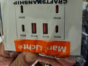 MARC LICHTE86型家用220V氮化鎵超級快充手機TYPE-C充電器USB四位插座面板45W 【璟致白】一開(kāi)六位快充45W 曬單實(shí)拍圖
