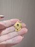 福來(lái)島黃金吊墜時(shí)尚古法金宮廷風(fēng)足金斯佳麗透輝石滴溜單吊墜 工費：949元 6.06克 曬單實(shí)拍圖
