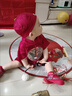 G.DUCKKIDS小黃鴨套裝周歲禮服唐裝女寶抓周衣服夏季男童漢服滿月中國(guó)風(fēng)套裝 紅色三件套 90 建議身高80-90cm 1-2周歲 曬單實(shí)拍圖