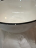 幾物森林 大湯碗陶瓷拉面碗斗笠碗餐具面碗套裝家用可微波 8英寸2只裝 曬單實拍圖
