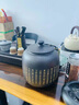 正宗純手工紫砂茶葉罐密封罐陶瓷大號包裝普洱白茶醒茶儲存收納罐 中庸紫砂茶葉罐（約1.5斤裝）-茶 曬單實(shí)拍圖