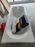 科勒（KOHLER）嵌入式鑄鐵浴缸齊悅1.5/1.6/1.7米小戶型家用泡澡成人浴缸28108T 無扶手款+缸邊龍頭72330T 1.6m 曬單實拍圖
