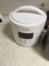 愛(ài)德（aide）316不銹鋼內膽4L電壓力鍋0涂層全自動(dòng)智能多功能雙膽電高壓鍋無(wú)涂層電飯煲電飯鍋家用蒸煮4-5-6人 4L白色(超厚316不銹鋼雙膽+蒸籠+蒸盤(pán)) 4L 曬單實(shí)拍圖