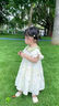 G.DUCKKIDS小黃鴨女童連衣裙夏裝夏季2025新款寶嬰幼兒童洋氣純棉小飛袖裙子 米杏色 兒童純棉刺繡公主裙 100 曬單實(shí)拍圖