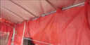 譽(yù)靜帳篷圍邊防寒保暖四角帳篷傘圍布遮陽(yáng)傘四腳雨棚三面圍擋四面圍布 紅色(抗風(fēng)防寒保暖) 3米長(cháng)加厚圍布 曬單實(shí)拍圖