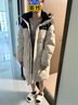 波司登（BOSIDENG）冬季羽絨服男女同款情侶款中長(cháng)款連帽90絨商場(chǎng)同款運動(dòng)百搭面包服 日出沙丘7A41 S 160/84A 曬單實(shí)拍圖