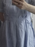 尚靜連衣裙女夏季新款女裝溫柔風(fēng)氣質(zhì)V領(lǐng)簡(jiǎn)約休閑收腰顯瘦短袖裙子女 曬單實(shí)拍圖