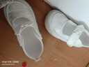 KUCLUT小女孩六一兒童小白鞋女童帆布鞋夏季新款寶寶透氣學生舞蹈鞋 偏?。┌咨?32 內長19.5cm 曬單實拍圖