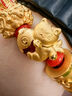 周大福錦鯉發(fā)財(cái) 招財(cái)貓 足金黃金轉(zhuǎn)運(yùn)珠配繩男女同款生日禮物 EOR1339 曬單實(shí)拍圖