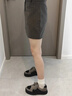 Dickies板鞋女鞋2025復(fù)古百搭休閑鞋加絨增高厚底鞋子面包鞋潮鞋 灰黑 38 曬單實(shí)拍圖