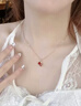 Grace Girl18K金生肖兔項(xiàng)鏈女玫瑰金鉆石萌兔吊墜情人節(jié)生日禮物送女友老婆 18K金本命年紅兔項(xiàng)鏈+輕奢禮盒 曬單實(shí)拍圖
