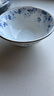千代源光峰小藍芽餐具日本原裝進(jìn)口家用陶瓷碗日式釉下彩盤(pán)子碟面碗飯碗 大號飯碗5.7英寸 曬單實(shí)拍圖