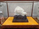 紅木玻璃罩佛像觀音工藝品擺件木雕防塵罩寶籠展示盒透明 橫款45*27*27 曬單實(shí)拍圖