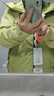 鴨鴨（YAYA）【王一博同款】冰殼系列羽絨服男女同款2025年冬季新款三合一外套 蘋(píng)果綠色 【王一博同款】 L (175) 曬單實(shí)拍圖