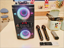 德國(guó)柏林之聲藍(lán)牙音箱高音質(zhì)家用k歌音響套裝戶外廣場(chǎng)舞重低音炮 旗艦藍(lán)牙版【黑色】+充電單話筒 曬單實(shí)拍圖