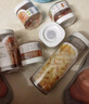 茶花（CHAHUA）密封罐透明儲物罐食品級家用五谷雜糧廚房收納密封瓶堅果罐可堆疊 四件套【550+1200+1800*2】 可旋擰疊加儲存 曬單實(shí)拍圖