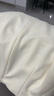 尚都比拉高腰直筒裙女春秋高級感不對稱裙擺中長款彈力半身裙  杏色 S 曬單實拍圖