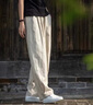 蘑菇同學(xué)大碼棉麻燈籠褲女夏季新款亞麻休閑褲高腰垂感寬松薄款闊腿太極褲 原麻色 XL 【建議115-130斤】 曬單實(shí)拍圖