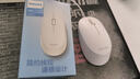 飛利浦（PHILIPS）有線鼠標(biāo)商務(wù)辦公鼠標(biāo)臺(tái)式電腦筆記本通用家用辦公USB接口人體工學(xué)鼠標(biāo)企業(yè)采購(gòu) SPK7207白色 曬單實(shí)拍圖