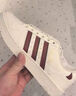 adidas NY 90 STRIPES經(jīng)典運動板鞋男女春季新款阿迪達斯三葉草 漢玉白/紅色/金色     38 曬單實拍圖