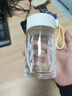 富光清然玻璃杯 高硼硅玻璃水杯子 女生便攜牛奶咖啡刻度茶杯330ml 曬單實(shí)拍圖