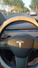 紳創(chuàng)特斯拉方向盤套真皮ModelY/Model3/ModelSModelx汽車把套新能源 特斯拉方向盤套-黑白 曬單實(shí)拍圖