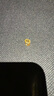 周大生黃金字母轉(zhuǎn)運珠足金手鏈?zhǔn)掷K項鏈吊墜情侶生日禮物送女友 足金字母轉(zhuǎn)運珠-默認(rèn)配紅皮繩 O字母-0.73g 曬單實拍圖