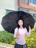 明佳匠全自動雨傘大號加固加厚結實抗風遮陽雙人男女黑膠防曬折疊晴雨傘 【288骨】全自動雨傘-曜石黑 【加大超固-晴雨兩用-防水防曬】 曬單實拍圖
