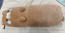 達克鴨可愛(ài)長(cháng)條抱枕沙發(fā)靠枕宿舍男款靠墊女生床上睡覺(jué)專(zhuān)用側睡夾腿枕頭 小熊（棕色） 全長(cháng)90厘米(獨立內膽可拆洗) 曬單實(shí)拍圖