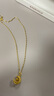 周大福閃閃花片鏈黃金素鏈(工費(fèi)180)40cm約3.2g EOF30 曬單實(shí)拍圖