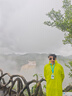 迪卡儂（DECATHLON）釣魚(yú)折疊雨衣雨披成人雨衣透明長(cháng)款全身防水便攜男女戶(hù)外非一次性 綠色 S 曬單實(shí)拍圖