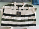 卡賓條紋針織衫24秋冬寬松毛衣LOGO刺繡線(xiàn)衫 橄欖綠88 52  曬單實(shí)拍圖