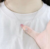 中國黃金（CHINA GOLD）莫比烏斯星河項鏈女士輕奢百搭足銀項鏈情人節(jié)生日禮物送女朋友 莫比烏斯星河項鏈 曬單實拍圖
