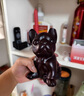 仙松品實(shí)木質(zhì)雕刻狗擺件 家用客廳大號(hào)生肖狗工藝品入戶門玄關(guān)裝飾 黑檀木小狗 高8厘米 曬單實(shí)拍圖