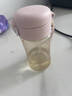 WOIBABY適配貝親直飲吸管奶瓶配件學(xué)飲吸管水杯蓋寬口徑手柄三代通用 粉色（12個(gè)月+）吸管彈力杯蓋+手提繩 曬單實(shí)拍圖