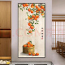 Dincmei頂創(chuàng  )美新中式入戶(hù)玄關(guān)裝飾畫(huà)自粘客廳走廊過(guò)道墻壁貼畫(huà)3d立體墻紙山水畫(huà) 089.新福如意 寬100cm-高200cm 自粘貼畫(huà)【背面帶膠】 曬單實(shí)拍圖
