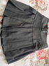 妙奕嘉百褶裙秋冬大碼短裙黑色半身裙松緊腰高腰a字裙冬裙高級感半裙 黑色彈力高腰顯瘦A字裙含內襯 L 曬單實(shí)拍圖