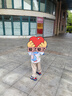 迪士尼童鞋男童夏季老爹鞋透氣旋紐扣網(wǎng)鞋運(yùn)動(dòng)鞋DM2336S 藍(lán)色 30  曬單實(shí)拍圖