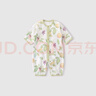 巴厘小豬新生兒衣服春秋季寶寶四季夏季長袖薄款空調(diào)服睡衣嬰兒紗連體衣 美檬成真(單排扣) 90cm 曬單實拍圖