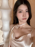 DPLAY2025年秋季新款白色吊帶連衣裙女裝長(cháng)款顯瘦高級感禮服裙子爆款 香檳杏 L 曬單實(shí)拍圖