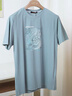 柒牌男士短袖t恤夏季薄款時(shí)尚龍紋印花圓領(lǐng)上衣【5A抗菌2A防螨】 大白 L (175) 曬單實(shí)拍圖