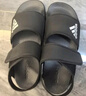 阿迪達斯（adidas）夏季男童涼鞋女童小童簡(jiǎn)約經(jīng)典兒童休閑運動(dòng)沙灘鞋 GW0344黑 曬單實(shí)拍圖