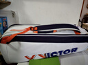 威克多（VICTOR）勝利BR5223專業(yè)羽毛球包雙肩大容量六只裝獨立鞋倉 BR5223AJ(亮白/中紫） 曬單實拍圖