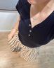 唯一（Winy）一克拉莫桑鉆紫藤花純銀項鏈女2025新款生日七夕情人節(jié)禮物送女友 曬單實拍圖