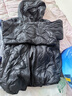雪中飛童裝兒童羽絨服新款女童中大童時(shí)尚印花男童輕薄連帽羽絨服 黑色 170 曬單實(shí)拍圖